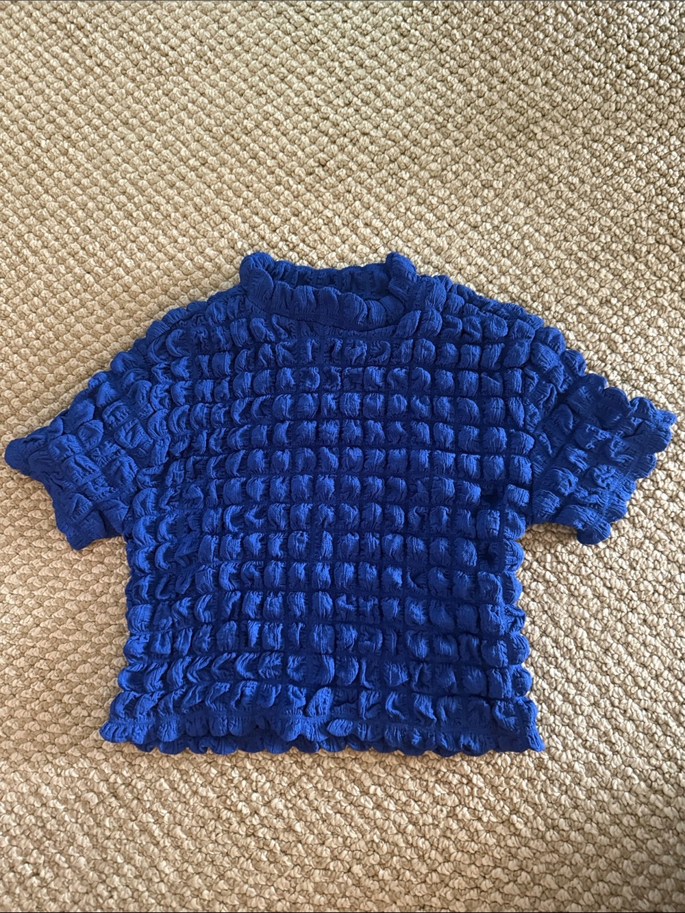 Urban Outfitters Royal Blue Bubble Top